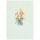 Ohne Text - Blanko - Blumen - Unverpackt - Glückwunschkarte im Format 11,5x17cm mit Umschlag - plastikfrei verpackt