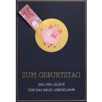 Geldkarte unverpackte Glückwunschkarte mit Umschlag...