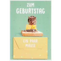 Geldkarte unverpackte Glückwunschkarte mit Umschlag...