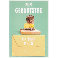 Geldkarte unverpackte Glückwunschkarte mit Umschlag...
