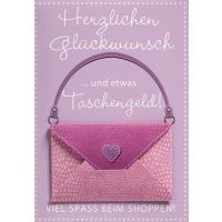 Geldkarte Glückwunschkarte mit Umschlag und...