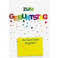 Geldkarte Glückwunschkarte mit Umschlag und...