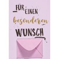 A Geldkarte Glückwunschkarte mit Umschlag und...