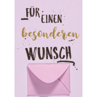 A Geldkarte Glückwunschkarte mit Umschlag und...