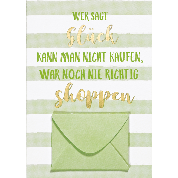 A Geldkarte Pastel Collection Geldgeschenkkarte mit Umschlag Glück shoppen