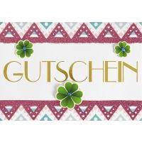 Gutschein Glückwunschkarte mit Umschlag  Muster...
