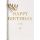 Geburtstag unverpackte Glückwunschkarte mit Umschlag  Happy Birthday to you gold Stern