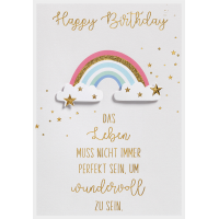 Geburtstag unverpackte Glückwunschkarte mit Umschlag...