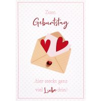 Geburtstag unverpackte Glückwunschkarte mit Umschlag...