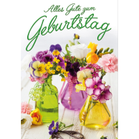 Geburtstagskarte Glückwunschkarte mit Umschlag zum...