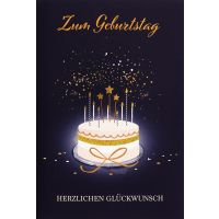 Geburtstag unverpackte Glückwunschkarte mit Umschlag...