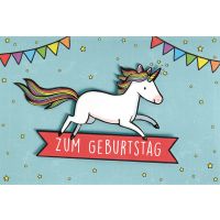 Kindergeburtstag Glückwunschkarte mit Umschlag Pferd