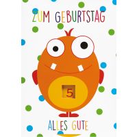 Geburtstag Zahl Glückwunschkarte mit Umschlag...
