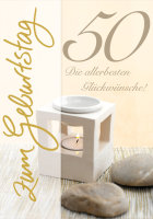 50. Geburtstag - Glückwunschkarte im Format...