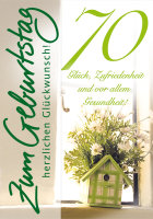 70. Geburtstag - Glückwunschkarte im Format...