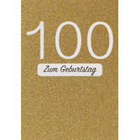 100. Geburtstag  Glückwunschkarte mit Umschlag