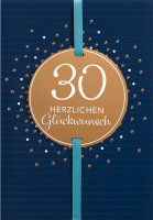 30. Geburtstag - Glückwunschkarte im Format...