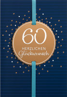 60. Geburtstag - Glückwunschkarte im Format...