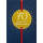 70. Geburtstag Herzlichen Glückwunsch goldene Punkte Glückwunschkarte mit Umschlag