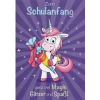 Schulanfang Glückwunschkarte mit Umschlag  Zum...