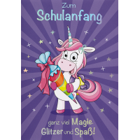 Schulanfang Glückwunschkarte mit Umschlag  Zum...