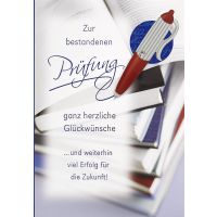 Prüfung Glückwunschkarte mit Umschlag  Zur...