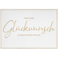 Prüfung - Unverpackt - Glückwunschkarte im...