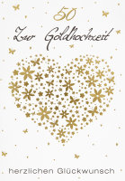 Goldhochzeit - Unverpackt - Glückwunschkarte im...