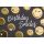Geburtstag Black & Gold Glückwunschkarte mit Umschlag Smileys Birthday Smiles