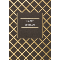 Geburtstag Black & Gold Glückwunschkarte mit...