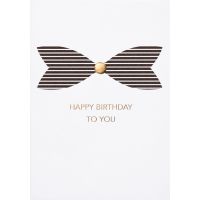 Geburtstag Black & Gold Glückwunschkarte mit...