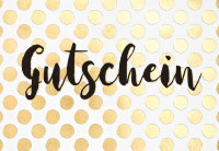 Gutschein - Black & Gold - Glückwunschkarte im...