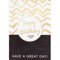 Geburtstag Black & Gold Glückwunschkarte mit...