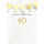 40. Geburtstag Happy Birthday Girlande Black Black Black&Gold Gold Gold Glückwunschkarte mit Umschlag