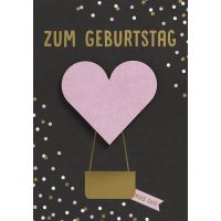 Geburtstag Black & Gold Glückwunschkarte mit...