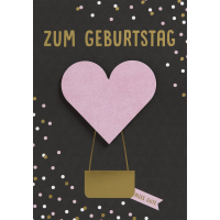 Geburtstag Black & Gold Glückwunschkarte mit...