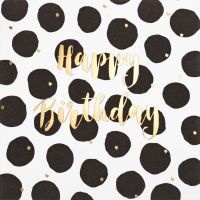 Geburtstag Black & Gold quadratische...