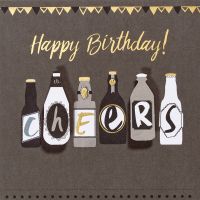 Geburtstag Black & Gold quadratische...