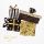 Allgemeine Wünsche For you! Geschenke Black Black Black&Gold Gold Gold quadratische Glückwunschkarte mit Umschlag