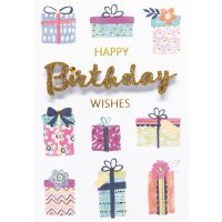 Geburtstag Glückwunschkarte mit Umschlag Lettering...