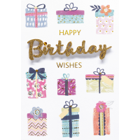 Geburtstag Glückwunschkarte mit Umschlag Lettering...