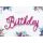 Geburtstag Glückwunschkarte mit Umschlag Lettering Happy Birthday Blumen