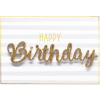 Geburtstag Glückwunschkarte mit Umschlag Lettering...