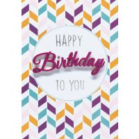Geburtstag Glückwunschkarte mit Umschlag Lettering...
