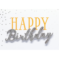 Geburtstag Glückwunschkarte mit Umschlag Lettering...
