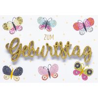 Geburtstag Glückwunschkarte mit Umschlag Lettering...