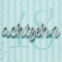 18. Geburtstag Volljährigkeit achtzehn Lettering...