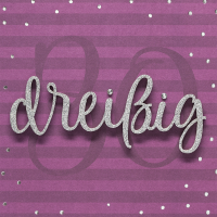 30. Geburtstag - Lettering - Quadratische...