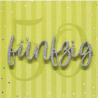 50. Geburtstag fünfzig Lettering quadratische...
