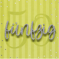 50. Geburtstag fünfzig Lettering quadratische...